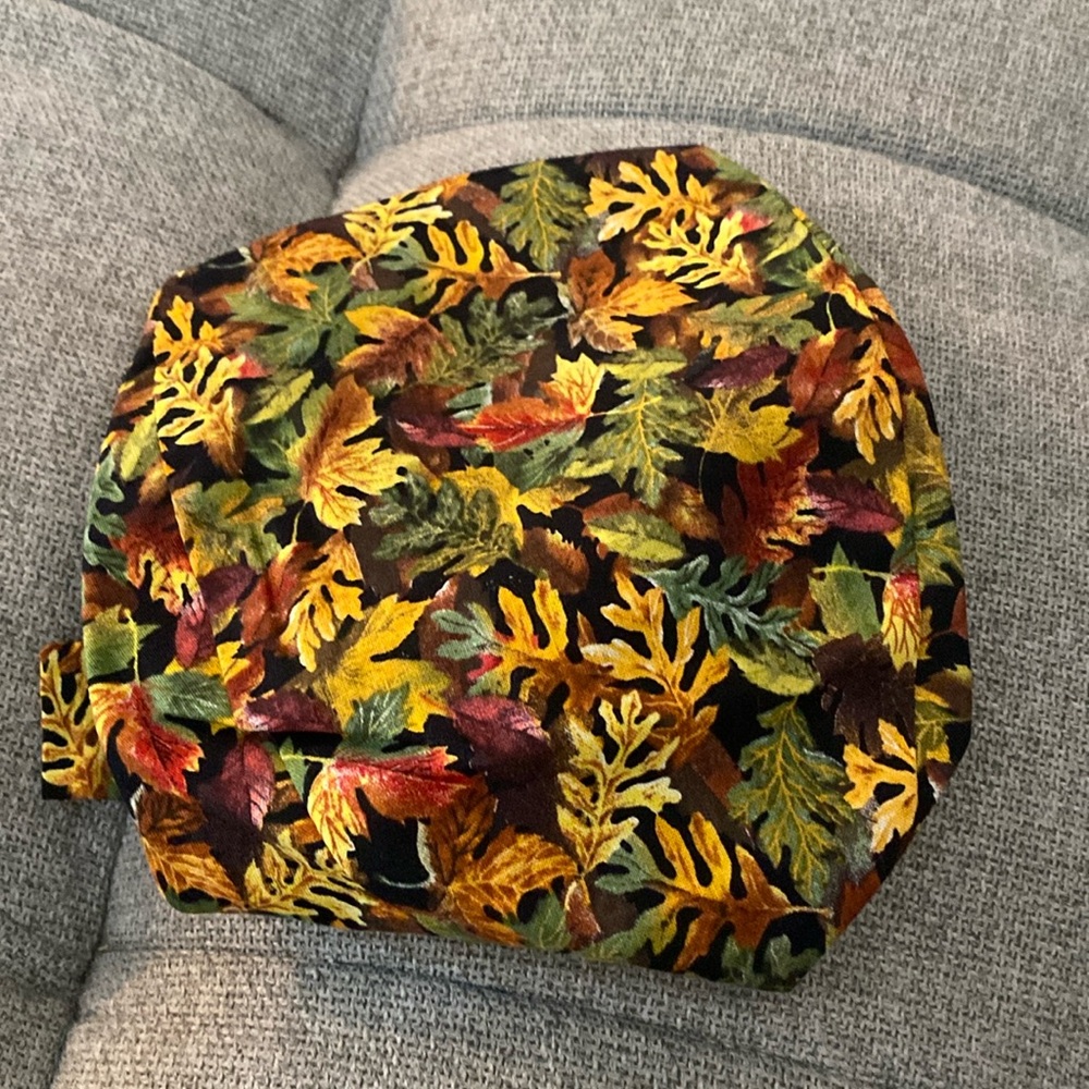 Fall pattern short hair scrub cap